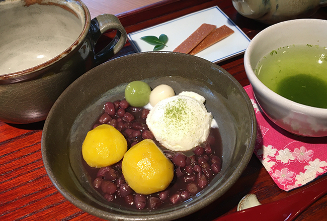 和栗クリームぜんざい